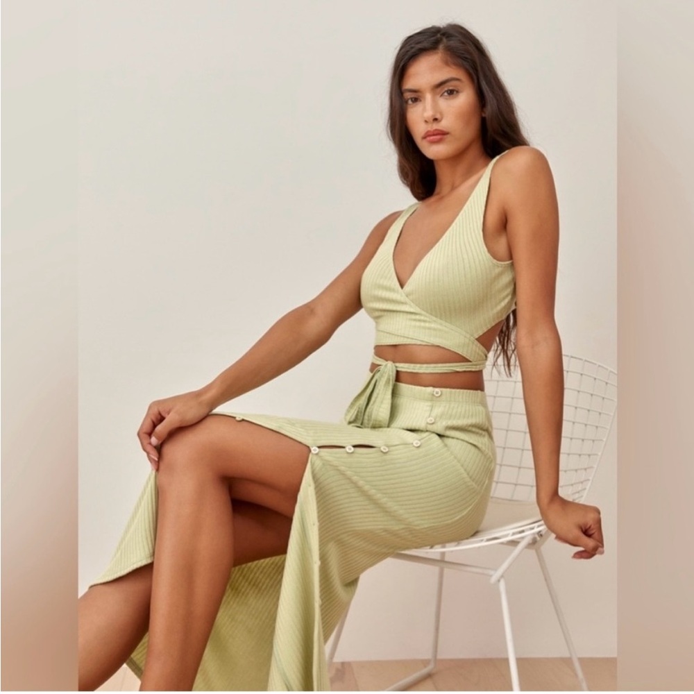 Reformation Set - Two Piece top and skirt